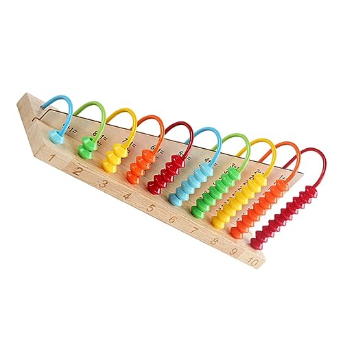 ORFOFE 1Stk arithmetische Lehrmittel zählrahmen Spielzeug arithmetischer Abakus pädagogisches Spielzeug Educational Toy Zählwerkzeug für Kinder arithmetische Abakus hölzern Colorful von ORFOFE