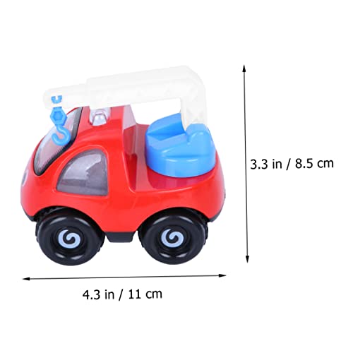 ORFOFE 1Stk technisches Spielzeugauto sankastenspielsachen babyteller Buggy Buch Kinderwagen bugyy Kinderwagen einsatzfahrzeuge Spielzeug Auto Kranwagen für Kinder Trägheitsauto rot von ORFOFE