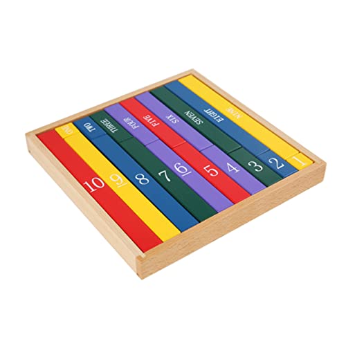 ORFOFE 1stk Bausteine ​​lehrmittel Mathe-Puzzle-Spielzeug Bildung Spielzeug Kinderzählspiel Frühpädagogisches Spielzeug Puzzle-Spielzeug Für Kleinkinder Kinderspielzeug Hölzern Colorful von ORFOFE