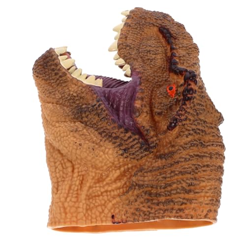 ORFOFE 1stk Dinosaurier-marionetten-Handschuhe Dinosaurierkopffigur Tierkopf Handpuppe Fingerpuppenhandschuhe Fingerpuppen Spielzeug Freunde Handpuppen Dino-fingerpuppen Weiches Gummi von ORFOFE