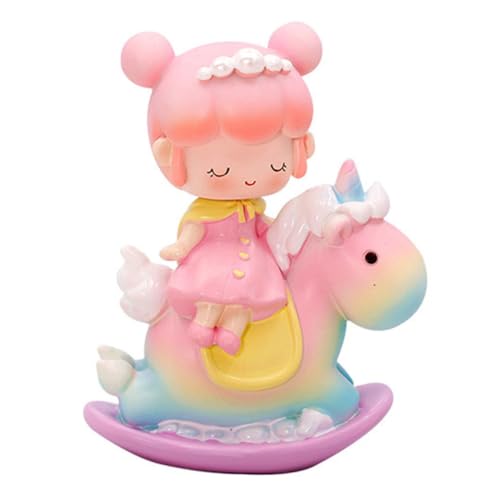 ORFOFE 1stk Einhorn-prinzessin Hochzeitsdekoration Kuchenverzierung Cupcake-dekorationen Desktop-dekoration Bling Dekor Kuchen Einhorn Dekoration Tortenaufleger Für Die Hochzeit Harz von ORFOFE