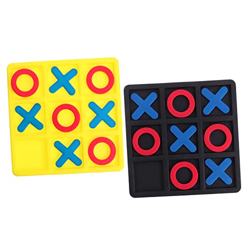 ORFOFE 2 Kisten xo Schach magnetischer Zeh Zehenspiel Kaffeetisch-Spiel xo Spieldekor Kinder brettspiele sankastenspielsachen xo-Spiel Tabletop-Strategiespiel Umweltfreundlicher Kunstharz von ORFOFE