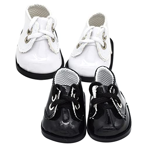 ORFOFE 2 Paar Plüschpuppenschuhe Simulation Schuhdekore Miniatur-schuhmodelle Dekorative Puppenschuhe Mini-Hausschuhe-Ornamente Puppenkleidung Minipuppenschuhe Mini-Spielzeug Leder von ORFOFE