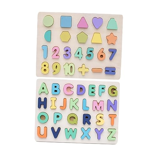 ORFOFE 2 Sätze Alphabet Block Puzzle Pädagogisches Spielzeug Kreatives Puzzle Für Kinder Bausteine ​​Für Frühe Bildung Baustein Für Kinder Puzzle Spielzeug Für Kinder Frühes von ORFOFE