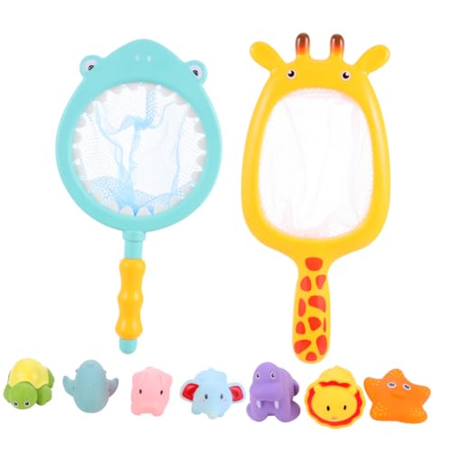 ORFOFE 2 Sätze Badespielzeug Spritztiere mit Fischenetz Wasserspaß Tiere Badewanne Badspielzeug für Kleinkinder Jungen Mädchen ORFOFE 2 Sätze Badespielzeug Spritztiere mit Fischenetz Wasserspaß Tiere Badewanne Badspielzeug für Kleinkinder Jungen Mädchen von ORFOFE