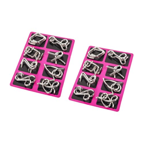 ORFOFE 2 Sätze Edelstahl Draht Puzzle Interlock Gehirntrainer Intelligenzspiel für Erwachsene Fidget Partyspiel Reise Zubehör Konzentrationsfördernd ORFOFE 2 Sätze Edelstahl Draht Puzzle Interlock Gehirntrainer Intelligenzspiel für Erwachsene Fidget Partyspiel Reise Zubehör Konzentrationsfördernd von ORFOFE
