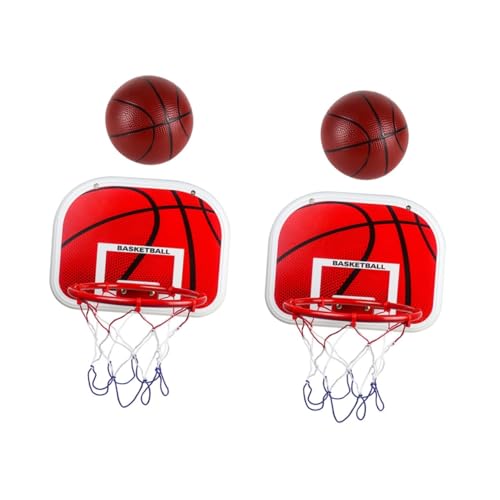 ORFOFE 2 Sätze hängender Basketballkorb Spielset für Kinder Basketball-Zugset für Kinder Kinderspielzeug Spielzeug für Kinder Jungs-Spielzeug Entwässerungskorb Jungenzimmer dekor Gummi von ORFOFE