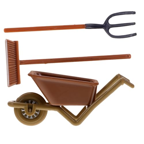 ORFOFE Gartenwerkzeug Kinder Garten Spielzeug Kinder 2 Sets Miniatur Gartenwerkzeug Set Für Puppenhäuser Mini Zubehör Für Perfekte Spielzeugaccessoires Für Miniaturfarm Und Garten Szenarien von ORFOFE