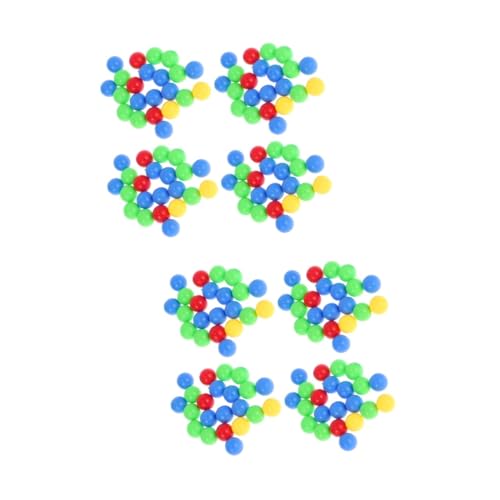 ORFOFE 2 Stück 4 Murmeln Brettspiel-Perlen Brettspielbälle Spiel Ersatzbälle Kugel lose Perlen Kugelperlen interaktives Spielzeug packetbandrollen Toys Ersatzperlen farbige Kugeln Plastik von ORFOFE