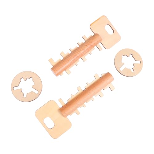 ORFOFE 2 Stück Bambus Luban Schloss Lernspielzeug Teiliges Entwirrspiel Intelligenzförderndes Steckspiel für Feinmotorik und Eltern Junge Mädchen Interaktion ORFOFE 2 Stück Bambus Luban Schloss Lernspielzeug Teiliges Entwirrspiel Intelligenzförderndes Steckspiel für Feinmotorik und Eltern Junge Mädchen Interaktion von ORFOFE