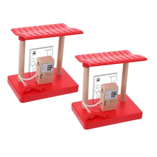 ORFOFE 2 Stück Holz Eisenbahn Zubehör DIY Modell Tankstelle für Erweiterbar Kompatibel mit Zug schienen Fördert Kreativität Hand Auge koordination und Räumliches Denken ORFOFE 2 Stück Holz Eisenbahn Zubehör DIY Modell Tankstelle für Erweiterbar Kompatibel mit Zug schienen Fördert Kreativität Hand Auge koordination und Räumliches Denken von ORFOFE