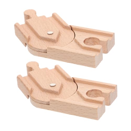ORFOFE 2 Stück Holz Zugschienen Zubehör DIY Eisenbahn für Kompatibel mit Holzeisenbahn Fördert Feinmotorik Hand Auge koordination und Kreatives ORFOFE 2 Stück Holz Zugschienen Zubehör DIY Eisenbahn für Kompatibel mit Holzeisenbahn Fördert Feinmotorik Hand Auge koordination und Kreatives von ORFOFE