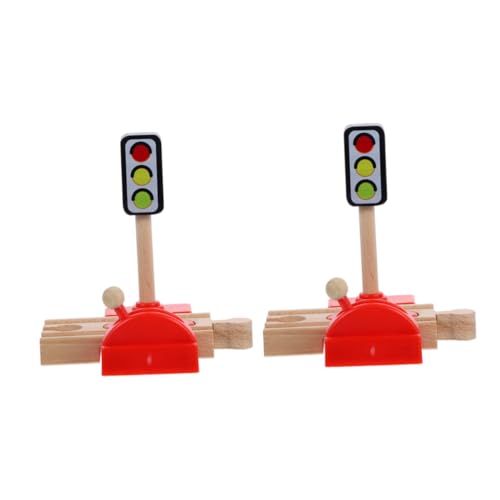 ORFOFE 2 Stück Holzeisenbahn Zubehör aus Sicherem Holz Zug Station mit Bahnübergang und Verkehrsampel Fördert Kreativität und Logisches Denken für Ab Jahren für Kindergarten und Zuhause ORFOFE 2 Stück Holzeisenbahn Zubehör aus Sicherem Holz Zug Station mit Bahnübergang und Verkehrsampel Fördert Kreativität und Logisches Denken für Ab Jahren für Kindergarten und Zuhause von ORFOFE