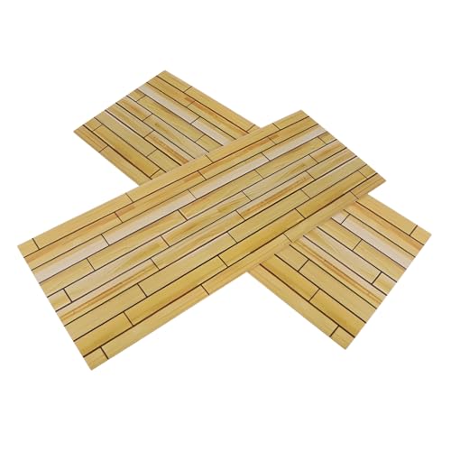 ORFOFE 2 Stück Mini Holzfußboden Robuste Realistische Holz-dielen für Puppenhaus DIY Projekte Einfach zu Installierende Miniatur Bodenbeläge für Kreative Wohnraumgestaltung und Langlebige ORFOFE 2 Stück Mini Holzfußboden Robuste Realistische Holz-dielen für Puppenhaus DIY Projekte Einfach zu Installierende Miniatur Bodenbeläge für Kreative Wohnraumgestaltung und Langlebige von ORFOFE