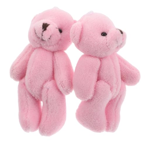 ORFOFE 2 Stück Mini Plüschbären Rosa Sichere Kleine Kuscheltiere für Puppenhaus DIY Sammeln und Kreatives ORFOFE 2 Stück Mini Plüschbären Rosa Sichere Kleine Kuscheltiere für Puppenhaus DIY Sammeln und Kreatives von ORFOFE