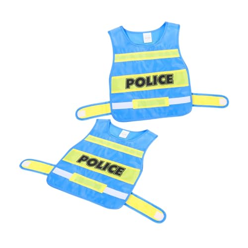 ORFOFE 2 Stück Polizei Cosplay Weste Bequem Komfortabel für Rollenspiel Verkleidung Kleinkinder Mädchen Jungen Kostüm Zubehör für Fasching Karneval ORFOFE 2 Stück Polizei Cosplay Weste Bequem Komfortabel für Rollenspiel Verkleidung Kleinkinder Mädchen Jungen Kostüm Zubehör für Fasching Karneval von ORFOFE
