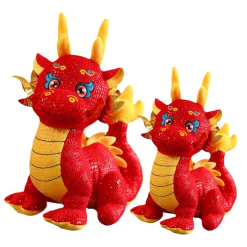 ORFOFE 2 Stück Teiliges Chinesisches Neujahrs-Drachen-plüschtier- Weiche Stofftier-Dekoration Glücksbringer Langlebiges Plüschmaterial Festliche Wohn Auto-deko ORFOFE 2 Stück Teiliges Chinesisches Neujahrs-Drachen-plüschtier- Weiche Stofftier-Dekoration Glücksbringer Langlebiges Plüschmaterial Festliche Wohn Auto-deko von ORFOFE