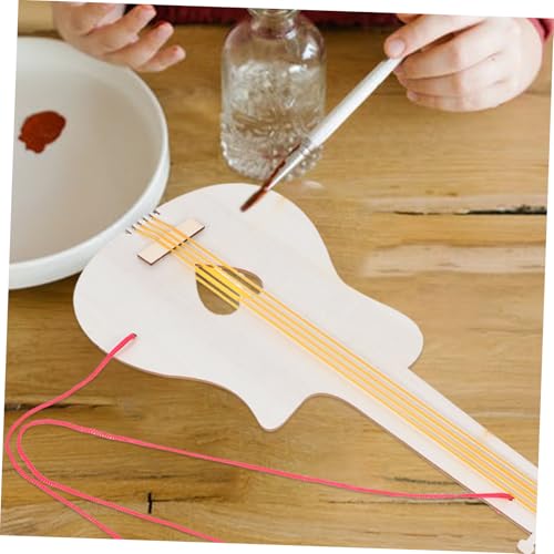 ORFOFE 2 Stück Teiliges DIY Holzgitarren Handliches Graffiti holzgitarren bastelset Stabiles Unvollendetes Musikinstrument aus Hochwertigem Holz Einfach zu Bemalen und Zusammenzubauen ORFOFE 2 Stück Teiliges DIY Holzgitarren Handliches Graffiti holzgitarren bastelset Stabiles Unvollendetes Musikinstrument aus Hochwertigem Holz Einfach zu Bemalen und Zusammenzubauen von ORFOFE