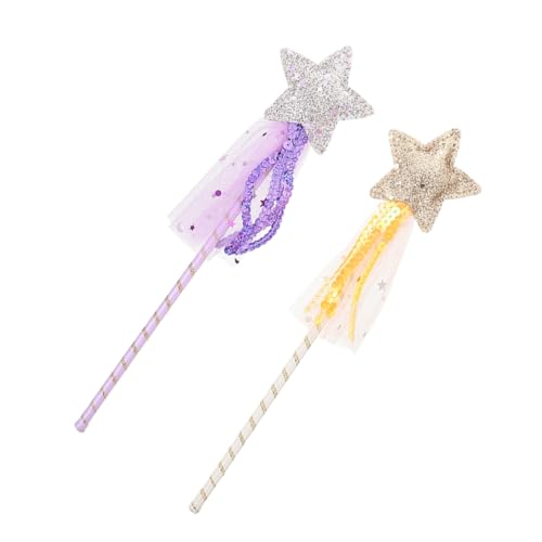 ORFOFE 2 Stück Teiliges Feen-zauberstab für Leichter Praktischer Stern Zauberstab in Violett und Gold Geeignet als Performance Requisite Fotorequisite und Partyspielzeug für Mädchen ORFOFE 2 Stück Teiliges Feen-zauberstab für Leichter Praktischer Stern Zauberstab in Violett und Gold Geeignet als Performance Requisite Fotorequisite und Partyspielzeug für Mädchen von ORFOFE