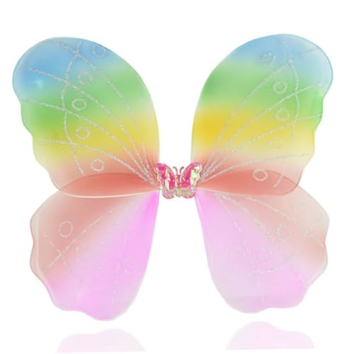 ORFOFE 2 Stück Teiliges Flügel Bunte Schmetterlingsflügel aus weichem Stoff Leicht und Bequem Halloween Kostüm Zubehör für Bühnenauftritte Geburtstagsfeiern Fotorequisiten ORFOFE 2 Stück Teiliges Flügel Bunte Schmetterlingsflügel aus weichem Stoff Leicht und Bequem Halloween Kostüm Zubehör für Bühnenauftritte Geburtstagsfeiern Fotorequisiten von ORFOFE
