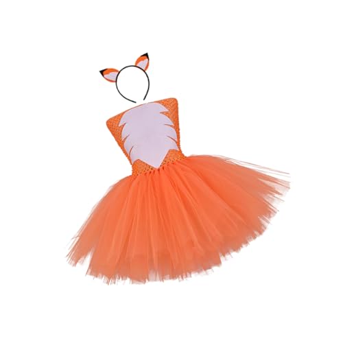 ORFOFE 2 Stück Teiliges Fuchskostüm Mädchen Tüllrock Cosplay Partykleid mit Haarband Bequemes Langlebiges Material Leicht Anzuziehen Geeignet Jährige für Geburtstage und Fasching ORFOFE 2 Stück Teiliges Fuchskostüm Mädchen Tüllrock Cosplay Partykleid mit Haarband Bequemes Langlebiges Material Leicht Anzuziehen Geeignet Jährige für Geburtstage und Fasching von ORFOFE
