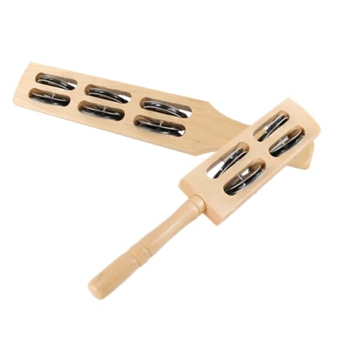 ORFOFE 2 Stück Teiliges Holzschellen Edelstahlklingeln Musikalisches Kinderspielzeug für Kleinkinder Vielseitige Handglocken und Rasseln Musikverständnis und Koordination ORFOFE 2 Stück Teiliges Holzschellen Edelstahlklingeln Musikalisches Kinderspielzeug für Kleinkinder Vielseitige Handglocken und Rasseln Musikverständnis und Koordination von ORFOFE