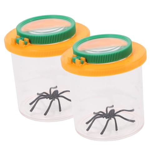 ORFOFE 2 Stück Teiliges Insekten Beobachtungsset Vergrößerung Gelbe Lupendose für Leichter Robuster Käferbetrachter für Outdoor Naturerkundung und Lernspiele ORFOFE 2 Stück Teiliges Insekten Beobachtungsset Vergrößerung Gelbe Lupendose für Leichter Robuster Käferbetrachter für Outdoor Naturerkundung und Lernspiele von ORFOFE