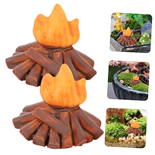 ORFOFE 2 Stück Teiliges Miniatur Resin Modell Kleine Feuerstelle für Puppenhaus Feengarten DIY Dekoration ORFOFE 2 Stück Teiliges Miniatur Resin Modell Kleine Feuerstelle für Puppenhaus Feengarten DIY Dekoration von ORFOFE