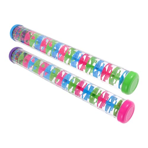 ORFOFE 2 Stück Teiliges Rainstick Spiral Regenmacher Musikinstrument Kognitiver Percussion Shaker aus Stabilem Kunststoff Fördert Sensorische Wahrnehmung und Frühe Musikalische ORFOFE 2 Stück Teiliges Rainstick Spiral Regenmacher Musikinstrument Kognitiver Percussion Shaker aus Stabilem Kunststoff Fördert Sensorische Wahrnehmung und Frühe Musikalische von ORFOFE