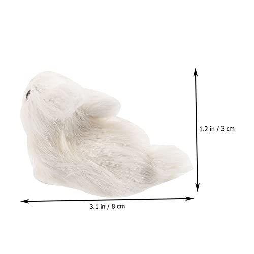ORFOFE 2 Stück Teiliges Realistische Pelzige Hasenfiguren Deko Modelle Langlebige Naturgetreue Weiche Simulation Kaninchen für Zimmer Osterdekoration ORFOFE 2 Stück Teiliges Realistische Pelzige Hasenfiguren Deko Modelle Langlebige Naturgetreue Weiche Simulation Kaninchen für Zimmer Osterdekoration von ORFOFE