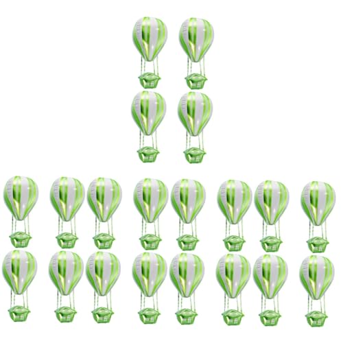 ORFOFE 20 Stk Heißluftballon Flugzeugspielzeug Für Babys Alles Zum Geburtstag Dekorationen Personalisierte Ballonaufkleber Aluminiumballon Heliumballons 4. Party Green Aluminiumfolie von ORFOFE