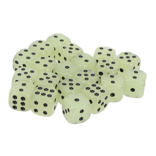 ORFOFE 20 Stück Teiliges Leuchtende Würfel Kreative Sechseitige Spielwürfel aus Resin Leichte Tragbare Party Entertainment Requisiten für Brettspiele Bar und Ktv Trinkspiele ORFOFE 20 Stück Teiliges Leuchtende Würfel Kreative Sechseitige Spielwürfel aus Resin Leichte Tragbare Party Entertainment Requisiten für Brettspiele Bar und Ktv Trinkspiele von ORFOFE