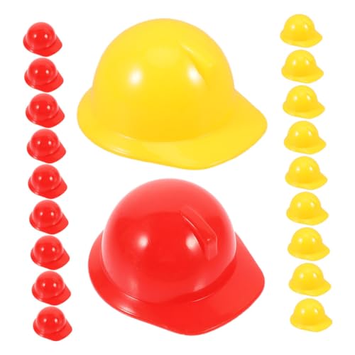 ORFOFE 20 Stück Teiliges Mini Bauhelme für Kinderparty Kunststoff Sicherheitshelme in Rot und Gelb Mini Kopfbedeckungen für Puppen Vielseitige Dekoration und Bastelzubehör ORFOFE 20 Stück Teiliges Mini Bauhelme für Kinderparty Kunststoff Sicherheitshelme in Rot und Gelb Mini Kopfbedeckungen für Puppen Vielseitige Dekoration und Bastelzubehör von ORFOFE