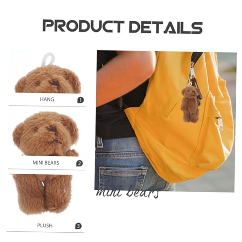 ORFOFE 20 Stück Teiliges Mini Plüschbären Sanft Kleine Stofftier Schlüsselanhänger Anhänger Dekorative Kuscheltier Puppen Zubehör Geschenkideen Shower ORFOFE 20 Stück Teiliges Mini Plüschbären Sanft Kleine Stofftier Schlüsselanhänger Anhänger Dekorative Kuscheltier Puppen Zubehör Geschenkideen Shower von ORFOFE