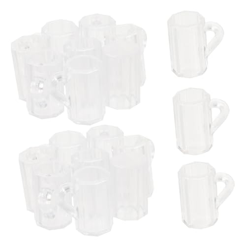 ORFOFE 20 Stück Teiliges Miniatur Bierkrug mit Griffen Transparente Puppenhaus Mini Biergläser aus Kunststoff Vielseitige Dekoration für DIY Bastelarbeiten und Miniatur Szenen ORFOFE 20 Stück Teiliges Miniatur Bierkrug mit Griffen Transparente Puppenhaus Mini Biergläser aus Kunststoff Vielseitige Dekoration für DIY Bastelarbeiten und Miniatur Szenen von ORFOFE