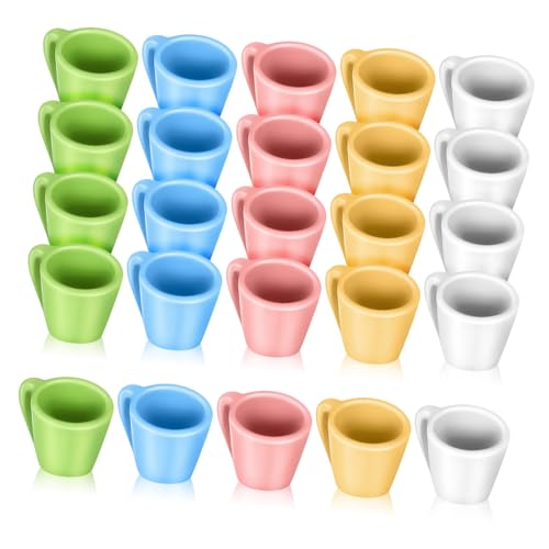 ORFOFE 20 Stück Teiliges Miniatur Miniaturbecher aus Hochwertigem Resin Leicht Bruchsicher Realistische Puppenhaus Deko für Miniaturküchen und Landschaften Farbenfrohe Mini Tassen für ORFOFE 20 Stück Teiliges Miniatur Miniaturbecher aus Hochwertigem Resin Leicht Bruchsicher Realistische Puppenhaus Deko für Miniaturküchen und Landschaften Farbenfrohe Mini Tassen für von ORFOFE