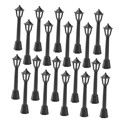ORFOFE 20 Stück Teiliges Miniatur Straßenlaternen Schwarz Realistische Modelllampen für Micro Landschaft Dekoration Umweltfreundlich Fein Verarbeitet für Miniaturhäuser und DIY ORFOFE 20 Stück Teiliges Miniatur Straßenlaternen Schwarz Realistische Modelllampen für Micro Landschaft Dekoration Umweltfreundlich Fein Verarbeitet für Miniaturhäuser und DIY von ORFOFE