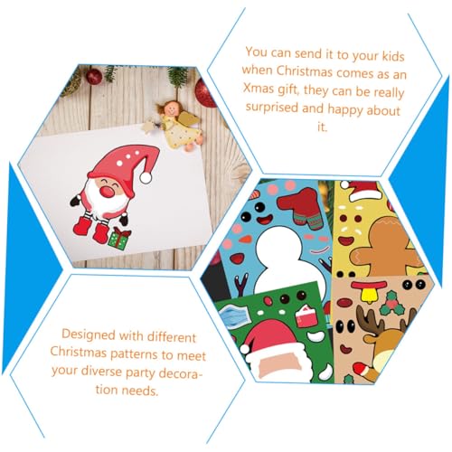 ORFOFE 24 Blatt Puzzle Sticker Teilig aus Sichere DIY Weihnachtsfestival Aufkleber für Kreative Party Bastelspiele für Mädchen und Jungen an Weihnachten ORFOFE 24 Blatt Puzzle Sticker Teilig aus Sichere DIY Weihnachtsfestival Aufkleber für Kreative Party Bastelspiele für Mädchen und Jungen an Weihnachten von ORFOFE