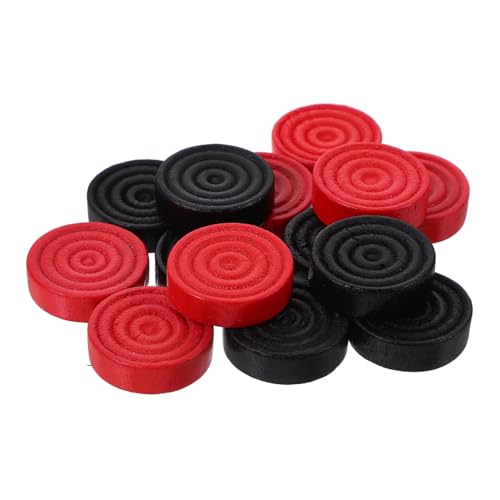 ORFOFE 24 Stück Teiliges Holz-schachspiel Ersatzspielsteine Runde Spielchips Schwarz Rot Zubehör für Brettspiele und Schachspieler ORFOFE 24 Stück Teiliges Holz-schachspiel Ersatzspielsteine Runde Spielchips Schwarz Rot Zubehör für Brettspiele und Schachspieler von ORFOFE