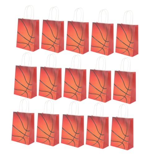 ORFOFE 24St Basketball-Partygeschenktüte weihnachtsgeschenktaschen weihnachten geschenktüten Basketball Geschenkverpackung goody bag Geschenkbehälter Geschenktüte groß weißes Kraftpapier von ORFOFE