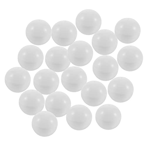 ORFOFE 25St Lotteriekugel Ballmaschine Tombola Zahlenkugeln Ersatz für Bingokugeln Kugelspielball tischtennisball tischfussball Kugelstützen aus Kunststoff Nahtlose Plastikbälle PVC Weiß von ORFOFE