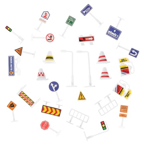 ORFOFE 28 Stück Teiliges Verkehrszeichen Spielset für Kompakte Lernspielzeuge mit Realistischen Straßen und Baustellenschildern für Rollenspiele Verkehrserziehung und Sandtischmodelle ORFOFE 28 Stück Teiliges Verkehrszeichen Spielset für Kompakte Lernspielzeuge mit Realistischen Straßen und Baustellenschildern für Rollenspiele Verkehrserziehung und Sandtischmodelle von ORFOFE