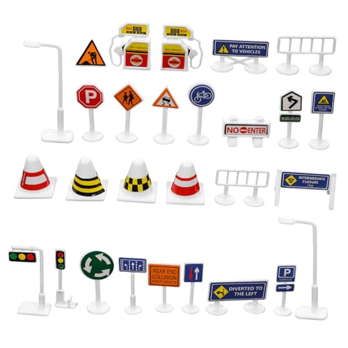 ORFOFE 28 Stück Teiliges Verkehrszeichen aus Robustem Realistische Farben Lernspielzeug für Geeignet für Kindergarten Sandtischspiel und Verkehrserziehung im Innen und Außenbereich ORFOFE 28 Stück Teiliges Verkehrszeichen aus Robustem Realistische Farben Lernspielzeug für Geeignet für Kindergarten Sandtischspiel und Verkehrserziehung im Innen und Außenbereich von ORFOFE