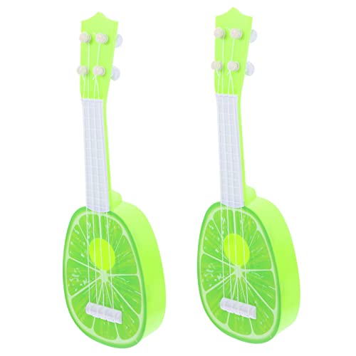 ORFOFE 2St Obst Gitarre Spielzeug für Musikinstrumente akustische Gitarre Spielzeug kinderinstrumente Kinder musikinstrumente Modelle von Musikinstrumenten Kindergitarren Abs Green von ORFOFE