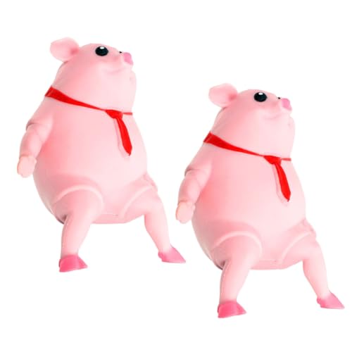 ORFOFE 2pcs Cartoon Spielzeug Squeeze Spielzeug Streich Geformt Spielzeug Interessante Spielzeug Piggy Spielzeug von ORFOFE