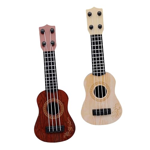 ORFOFE 2pcs Kids Strings Instrument Kids Ukulele Spiele Toy Simulation Gitarre Spiele Kids Accessoire von ORFOFE