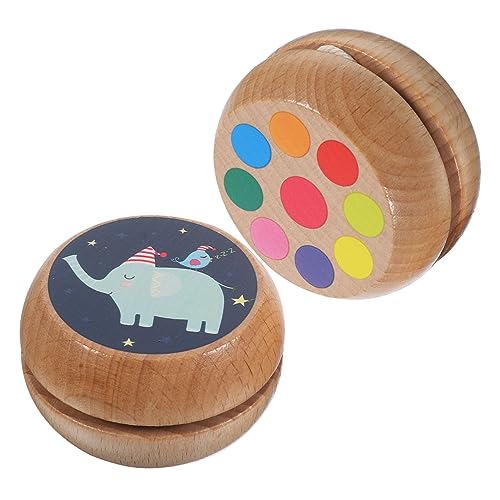 ORFOFE 2pcs Niedliche Jo-yo-playthings Unisex Creative Educational Playthings Holz Jo-yo-bälle von ORFOFE