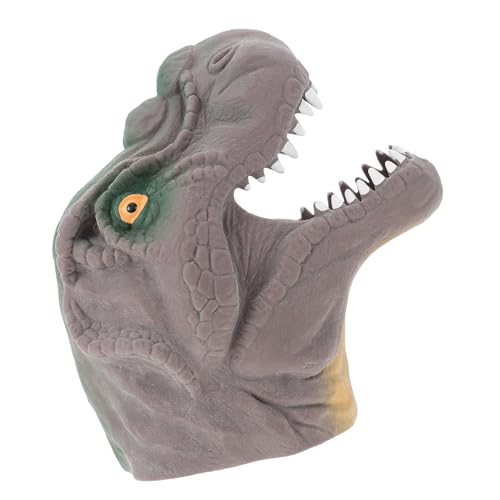 ORFOFE 2st Dinosaurier-handpuppe Fingerspielzeug Für Kinder Tiere Fingerpuppen Dino-Kopf-fingerspielzeug Mini-fingerpuppen Dinosaurier-Finger-Spielzeug Spielzeuge Brown von ORFOFE