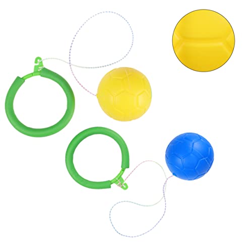 ORFOFE 2st Sprungring Sprungball Es Knöchelspielzeug Kinderschaukeln Flash-Spielzeug Seilspringen Trainieren Springring Für Kinder Springseil Für Fitness Kinder Spielset Hüpfen Flummi PVC von ORFOFE