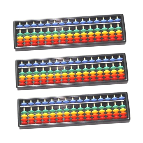 ORFOFE 3 Stück 15 arithmetischer Abakus pädagogisches Spielzeug abacus Brain developing toy rechenbrett Educational toy Abakus für Kinder Spielzeug für Kinder tragbares Rechenwerkzeug von ORFOFE